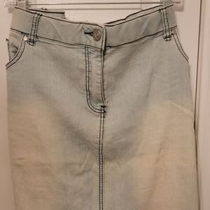 Plus Size Denim Skirt